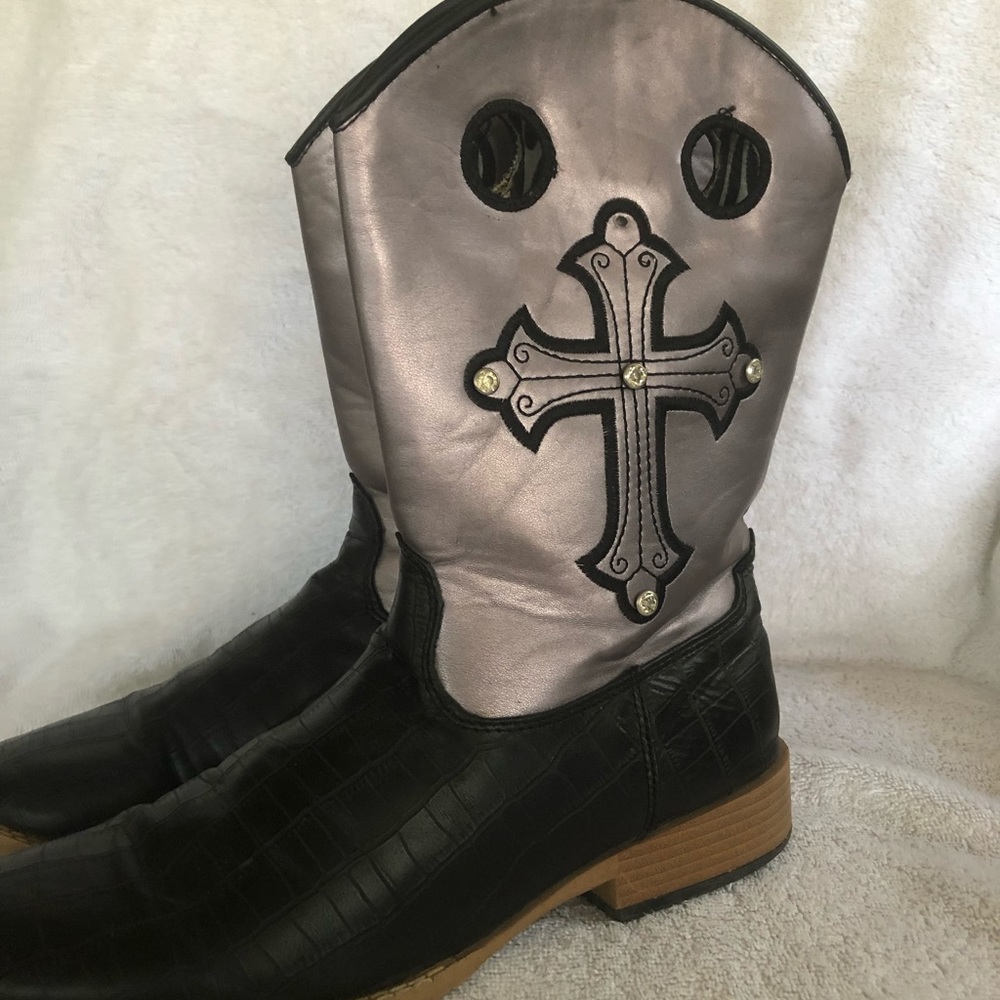 Western bling cross cowboy boots